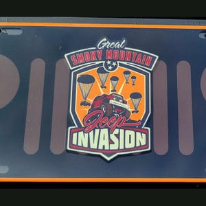 Great Smoky Mountain Jeep Club Invasion License Plate