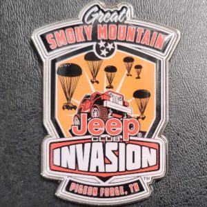 jeep invasion logo metal magnet