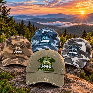 Smoky Mountain Invasion™ Jeep Scene Hat