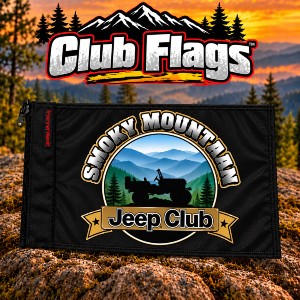 Smoky Mountain Jeep Club Flag™ Flag 12"x18"